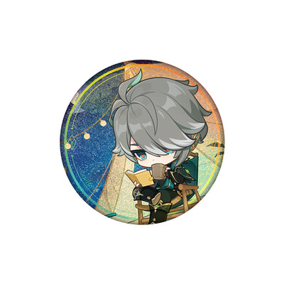 Genshin Impact Alhaitham offline store series chibi tinplate badge round pin character design