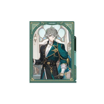 Genshin Impact Alhaitham Resplendent Feast multi-layer file folder featuring elegant framed character artwork