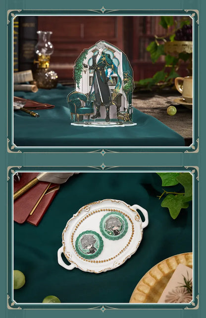 Genshin Impact Alhaitham Resplendent Feast themed room accessory arrangement and collector display setup