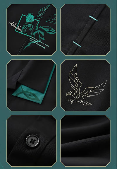 Alhaitham shirt styled outfit casual daily wear combination with trousers