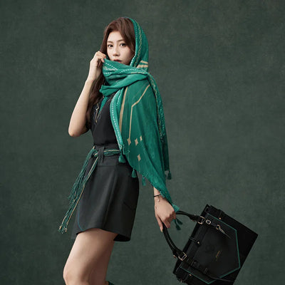 Genshin Impact Alhaitham emerald shoulder scarf merchandise
