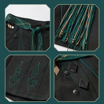 Alhaitham Impression Series skort styled with matching themed clothing