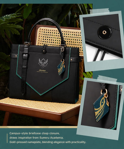 Genshin Alhaitham tote bag back pocket storage design detail
