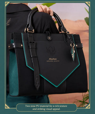 Alhaitham tote bag interior space capacity storage layout inside view