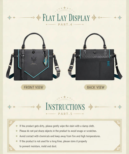 Alhaitham tote bag side structure thickness and stitching detail