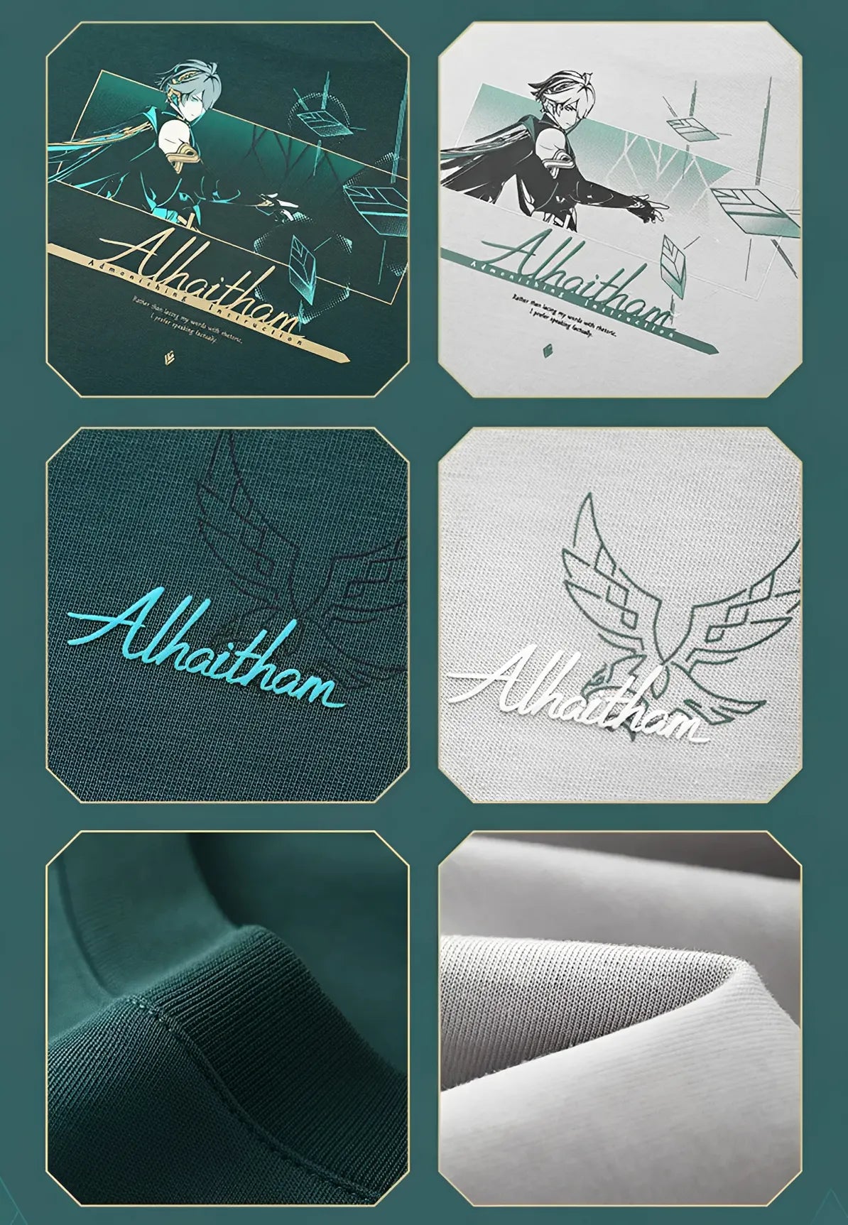 Alhaitham t shirt light gray color worn relaxed styling daily fit