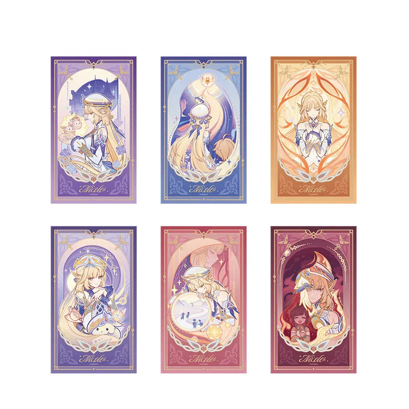 Complete set of six Genshin Impact An Angel's Duties Series Nicole holographic cards