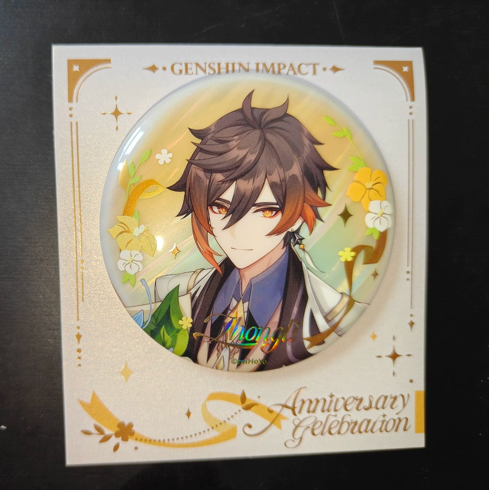 Pins de Personagens Genshin Impact Série Aniversário