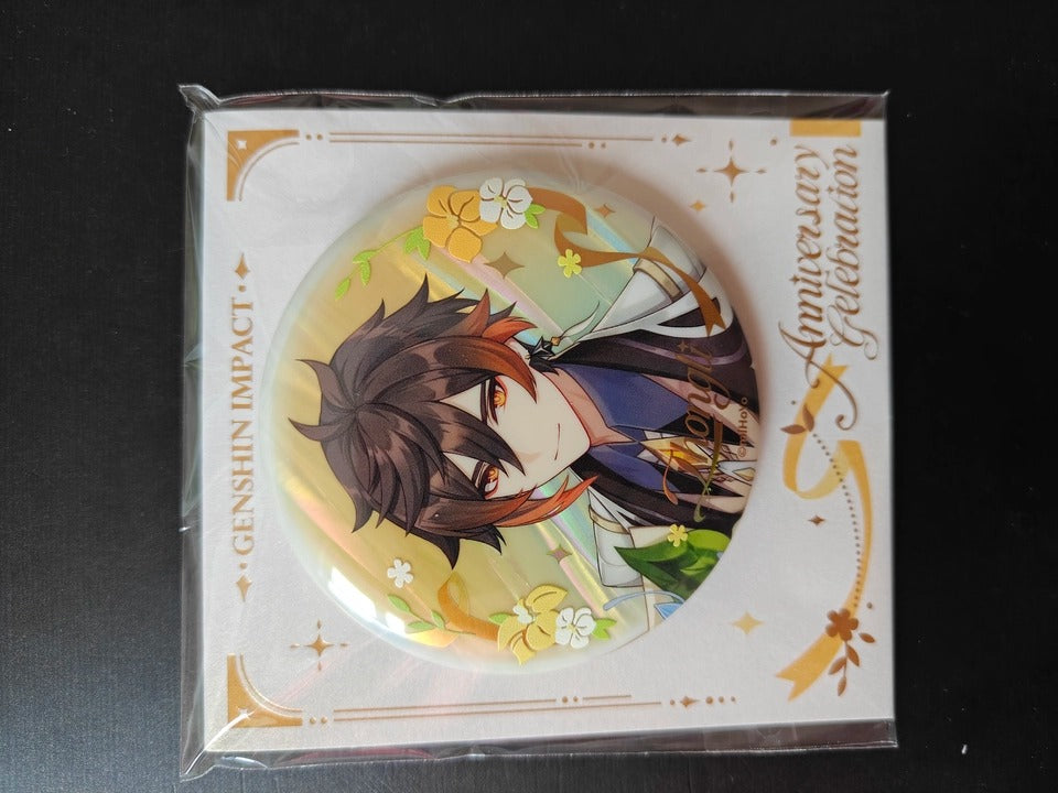 Pins de Personagens Genshin Impact Série Aniversário