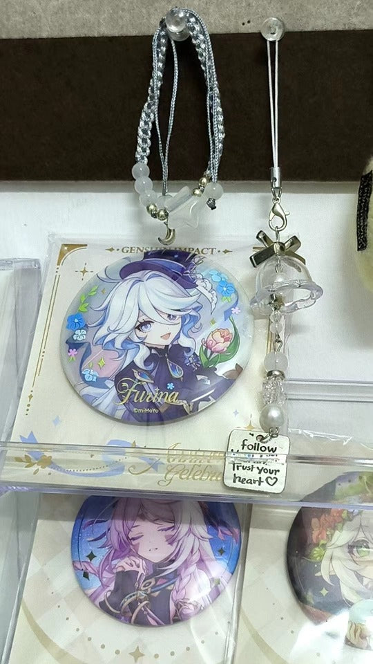 Pins de Personagens Genshin Impact Série Aniversário