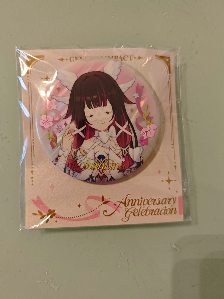 Pins de Personagens Genshin Impact Série Aniversário