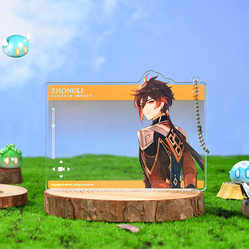 Genshin Impact anniversary acrylic card detail view