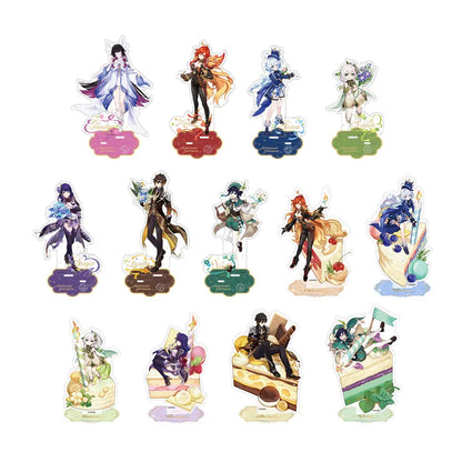 Genshin Anniversary Celebration Series acrylic stand collection Venti Zhongli Raiden Shogun Nahida Furina Mavuika and Columbina