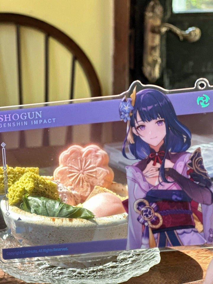 Genshin Impact Série de Aniversário Cartão Acrílico – Coleção de Personagens
