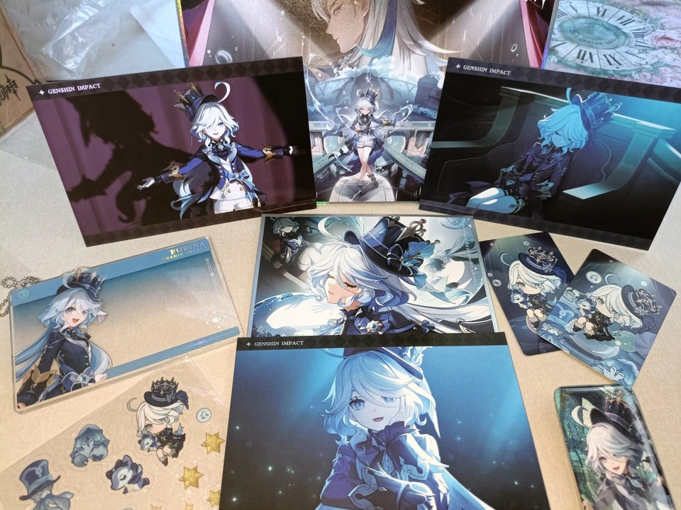 Genshin Impact Série de Aniversário Cartão Acrílico – Coleção de Personagens