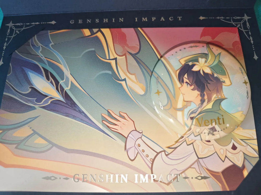 Genshin Impact Another Prologue Broches e Conjuntos de Postais