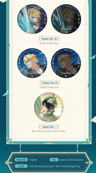 Genshin Impact Another Prologue Venti Badge Design and Details