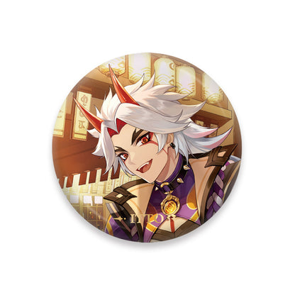 Genshin Impact Arataki Itto character badge anime collectible pin