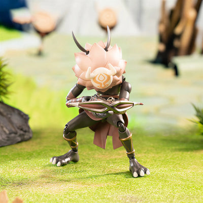 Genshin Impact ARCTECH Hilichurl articulated figure back view with display stand