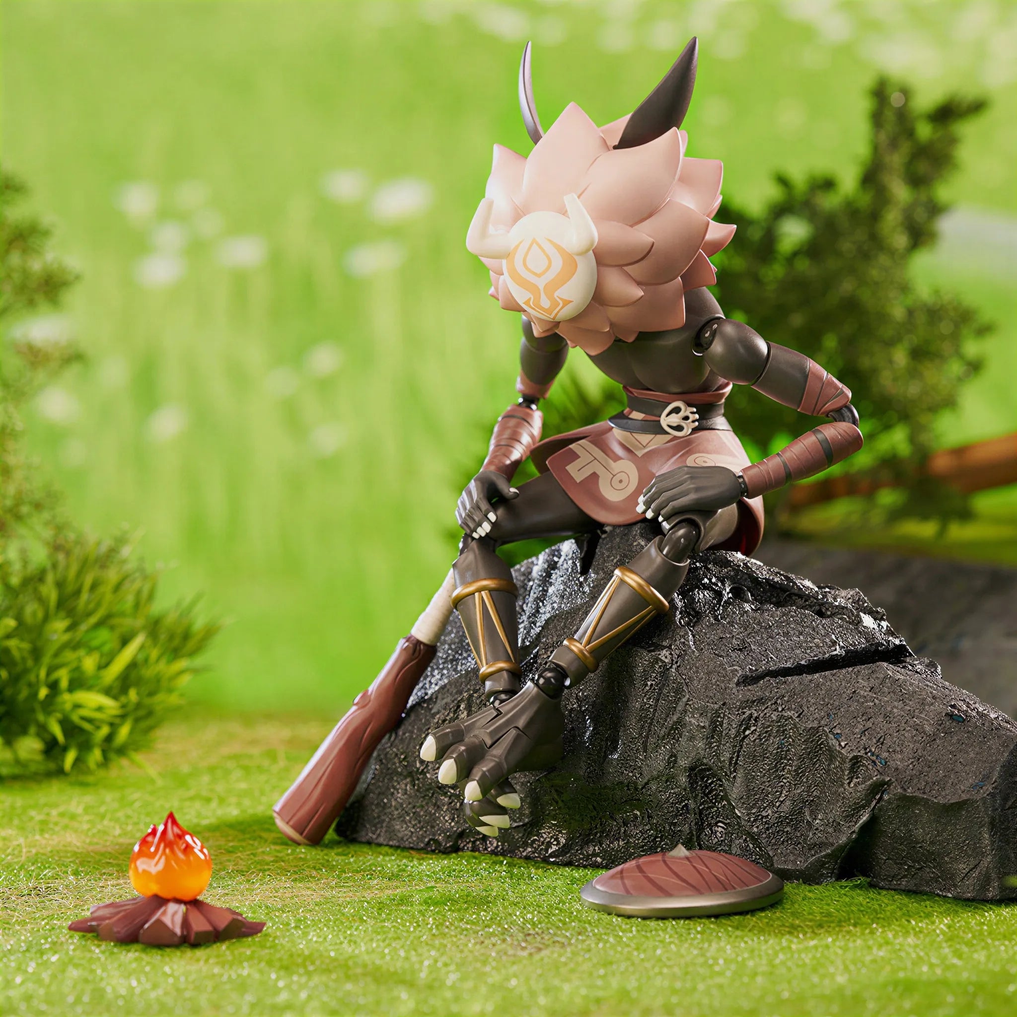Genshin Impact Hilichurl articulated figure dynamic pose movable joints detail