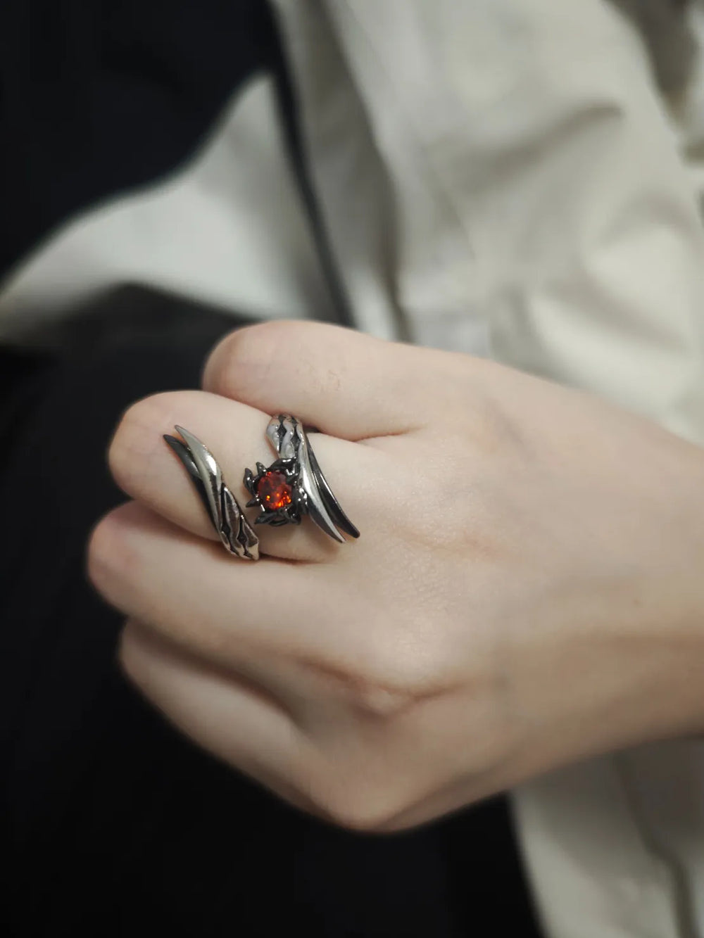 Genshin Impact Arlecchino Themed Impression Series Necklace & Ring Set
