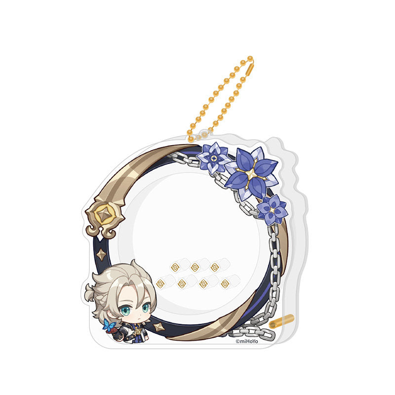 Genshin Impact Albedo avatar frame acrylic badge storage set character design