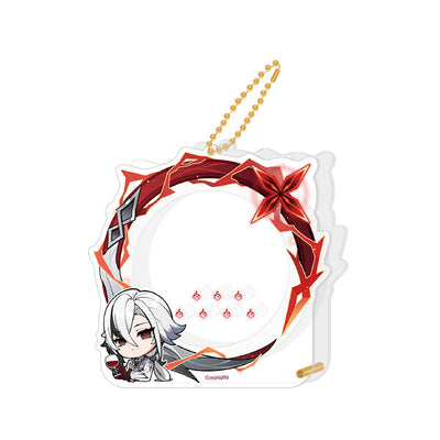 Genshin Impact Arlecchino avatar frame acrylic badge storage set character design