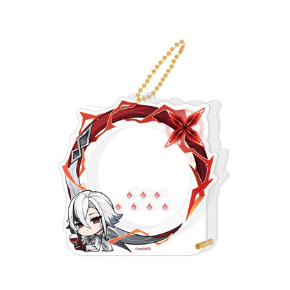 Genshin Impact Arlecchino avatar frame acrylic badge storage set character design
