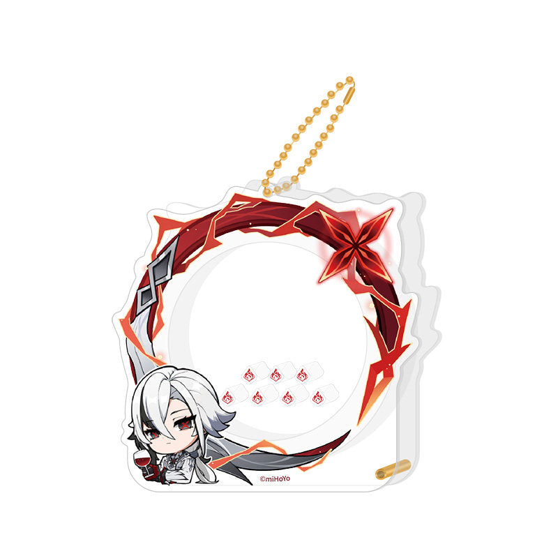 Genshin Impact Arlecchino avatar frame acrylic badge storage set character design