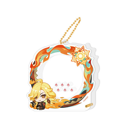 Genshin Impact Mavuika avatar frame acrylic badge storage set character design