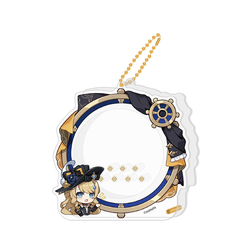 Genshin Impact Navia avatar frame acrylic badge storage set character design