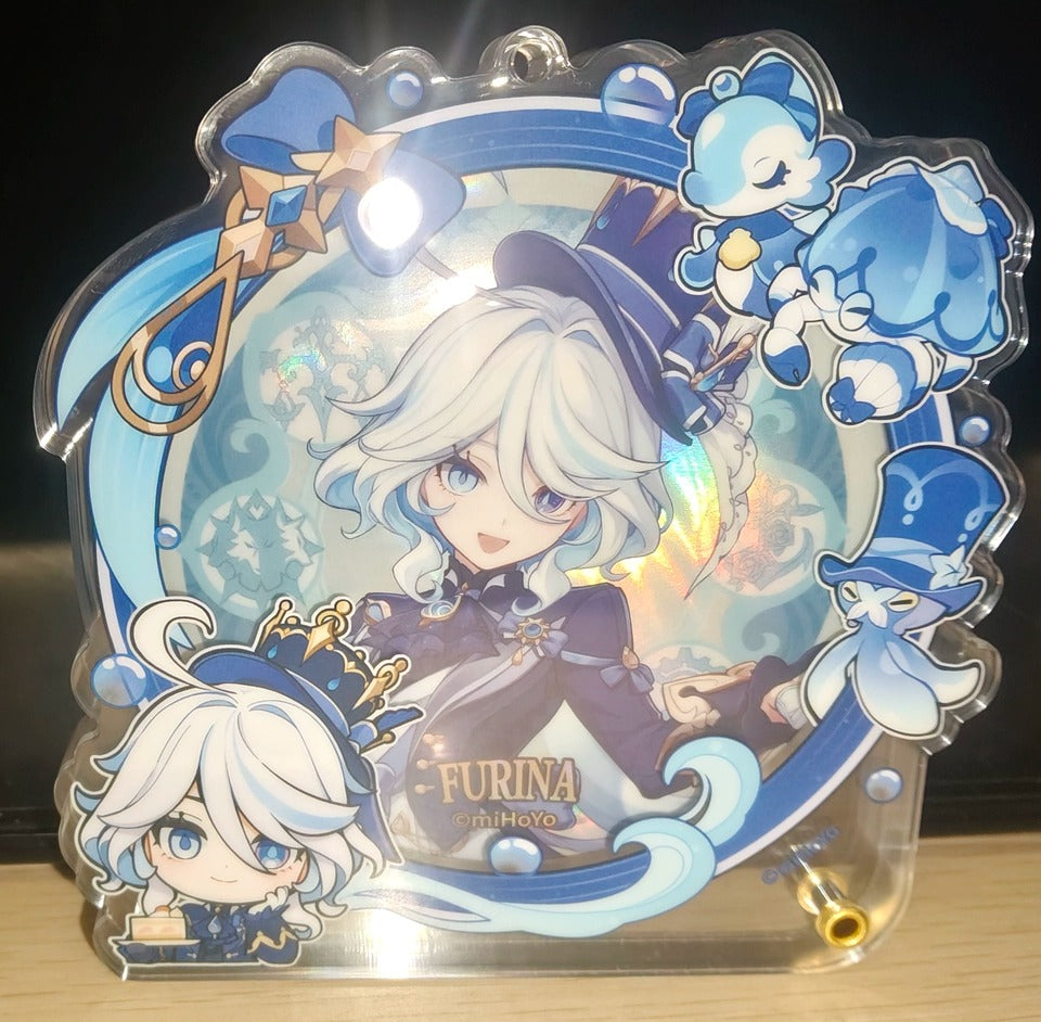 Genshin Impact Moldura Avatar Acrílica Porta Insígnias Set