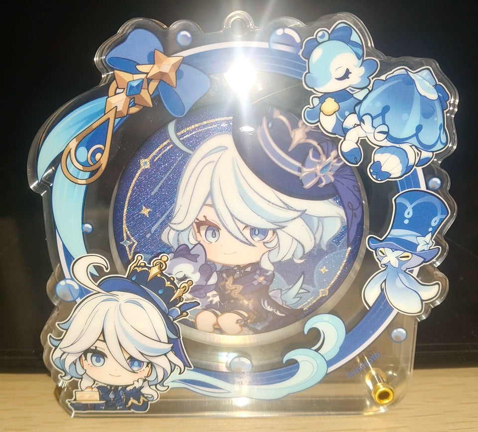 Genshin Impact Moldura Avatar Acrílica Porta Insígnias Set