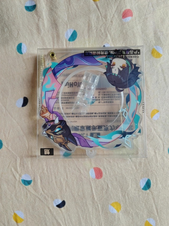 Genshin Impact Moldura Avatar Acrílica Porta Insígnias Set