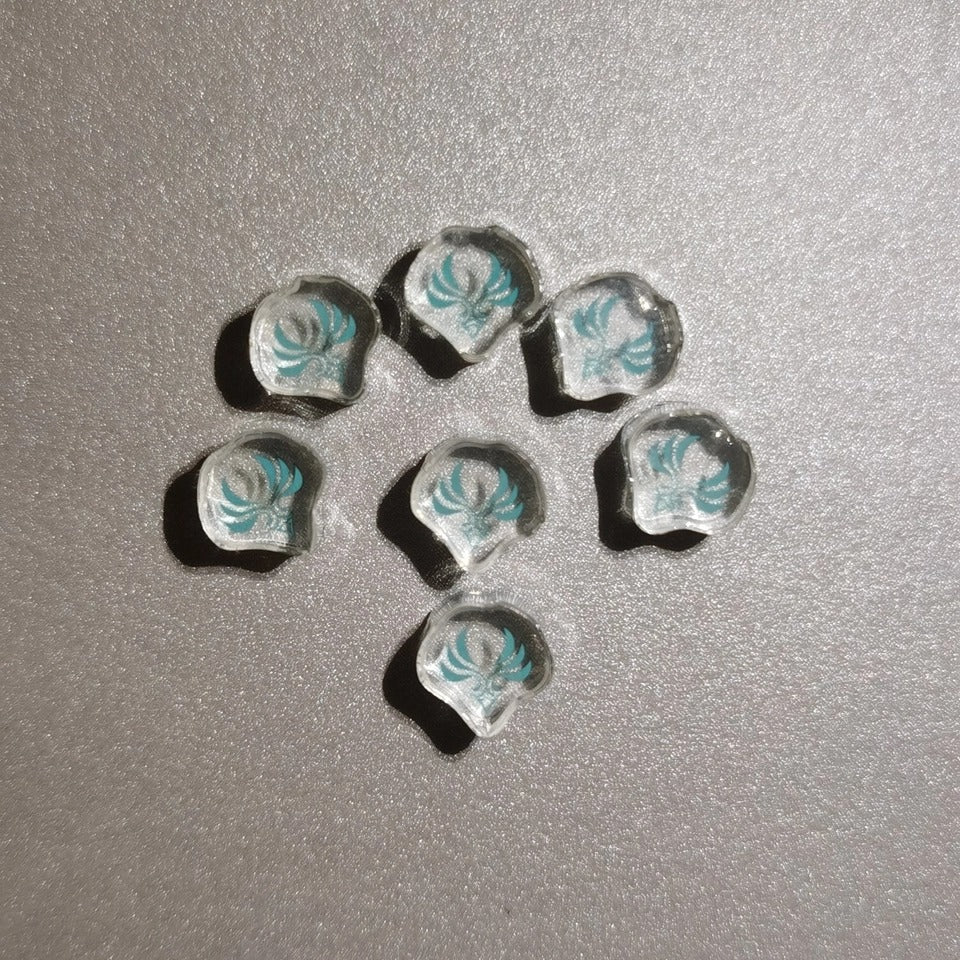 Genshin Impact Moldura Avatar Acrílica Porta Insígnias Set