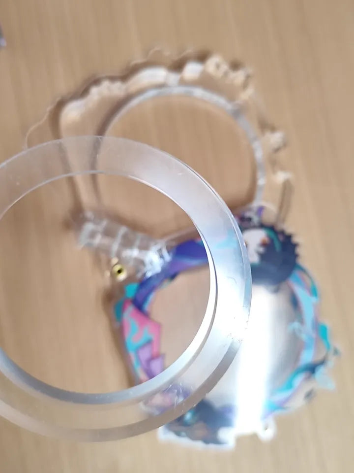 Genshin Impact Moldura Avatar Acrílica Porta Insígnias Set