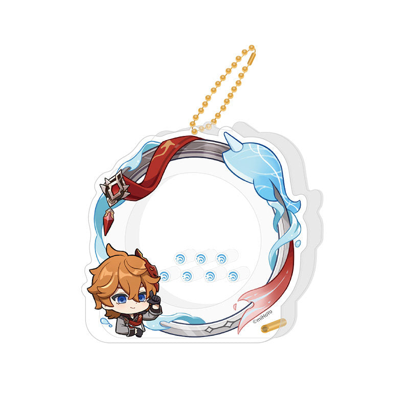 Genshin Impact Tartaglia avatar frame acrylic badge storage set character design
