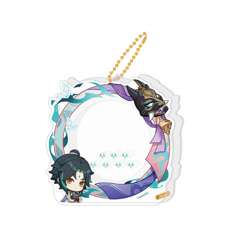 Genshin Impact Xiao avatar frame acrylic badge storage set character design