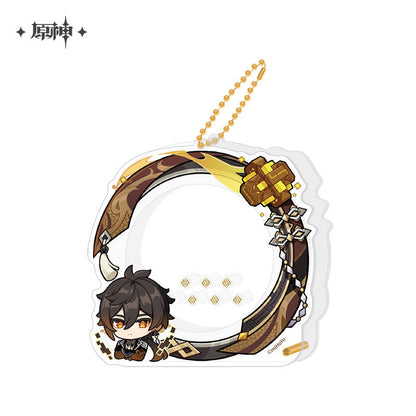 Genshin Impact Zhongli avatar frame acrylic badge storage set character design
