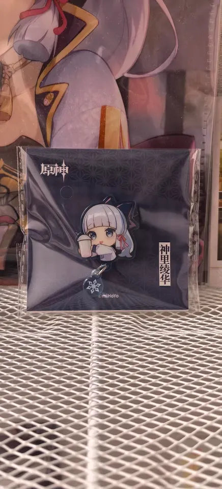 Genshin Impact Joyful Encounter Acrylic Badge & Standee – Kamisato Ayaka Ayato
