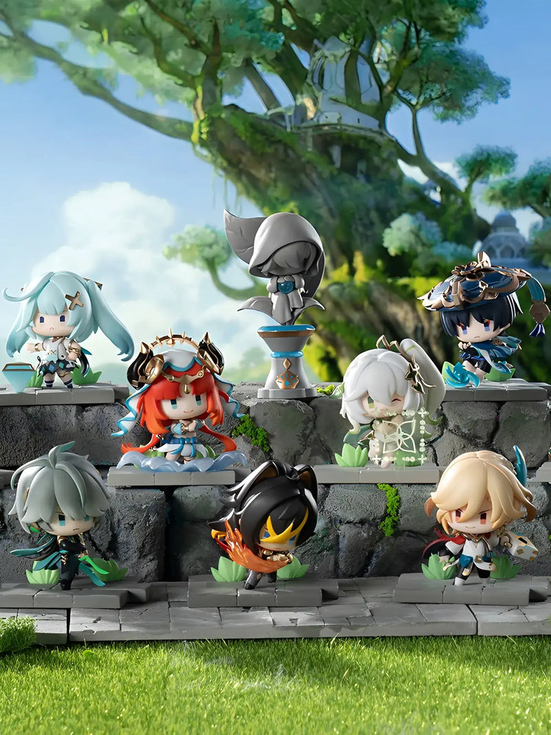 Genshin Impact Battlefield Heroes Sumeru blind box figure collection featuring Sumeru character chibi designs