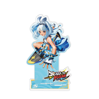 Genshin Impact Blaze to Natlan Series Mualani acrylic standee with bright ocean themed character illustration