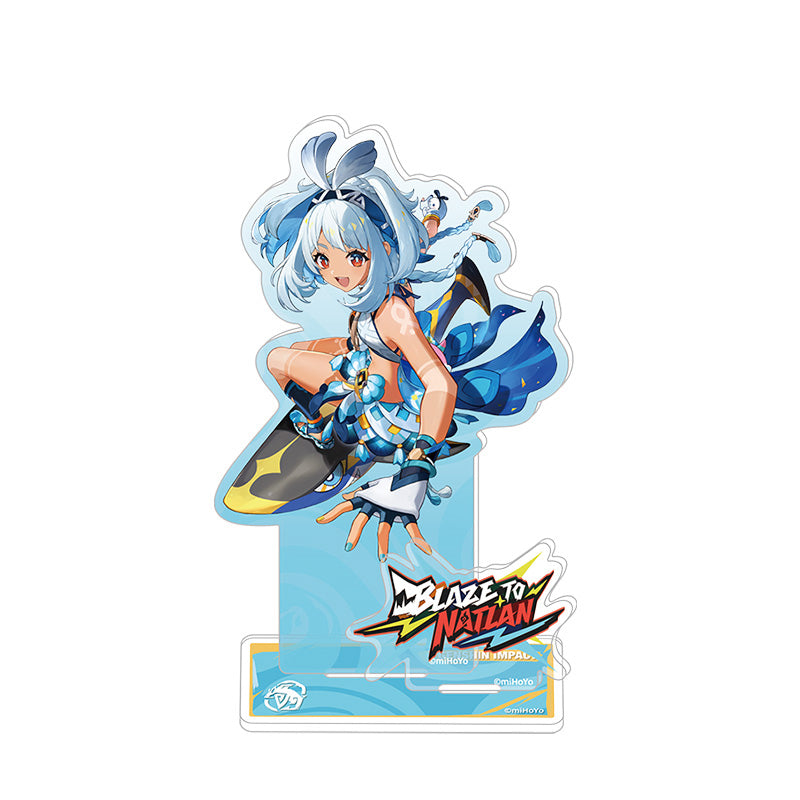 Genshin Impact Blaze to Natlan Series Mualani acrylic standee with bright ocean themed character illustration