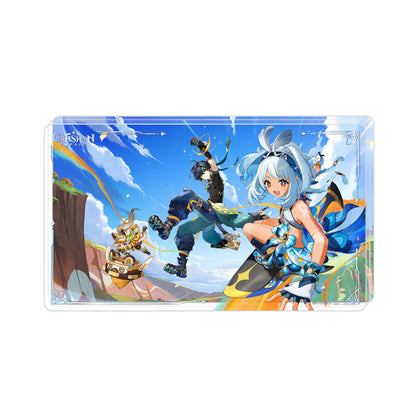 Genshin Impact Blaze to Natlan Series thick acrylic display piece featuring colorful Natlan character artwork