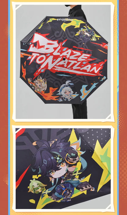 Genshin Impact Blaze to Natlan Series umbrella size and portability detail showcase