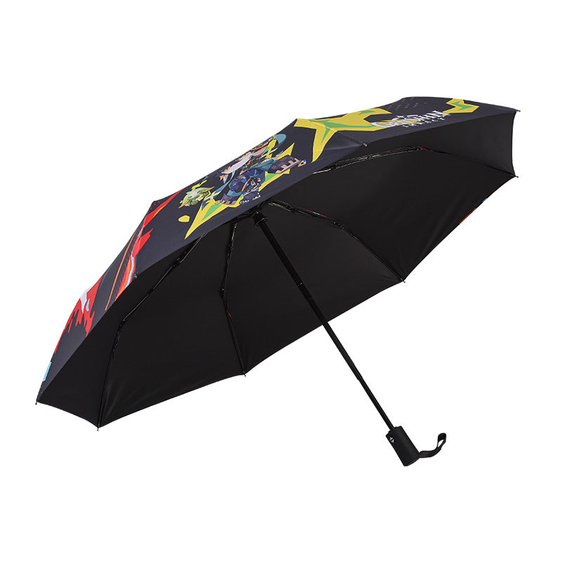 Genshin Impact Blaze to Natlan Series folding umbrella product display on white background