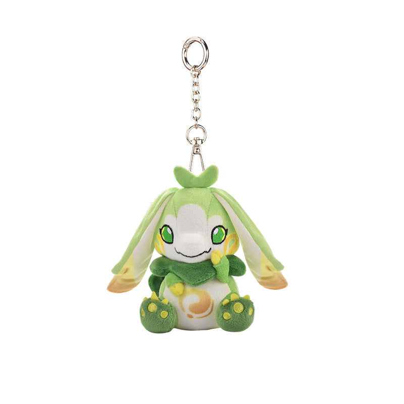 Genshin Impact Blaze to Natlan Series Yumkasaurus plush charm with playful jungle themed artwork