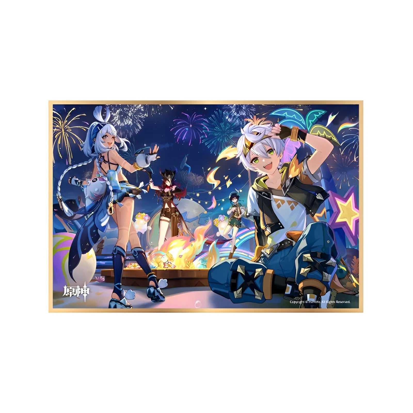 Genshin Impact Bright Frost Rising Sea illustration art card