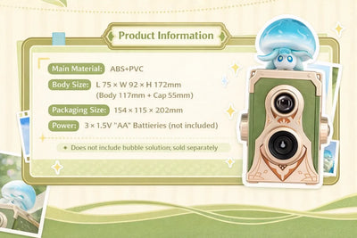 Floating Hydro Fungi bubble machine product information size material and battery details