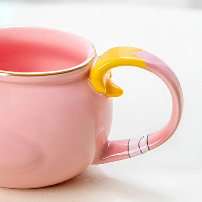 Side view of Genshin Impact Cacucu ceramic mug